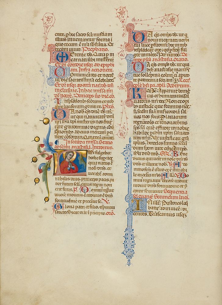 Initial L: Saint Anastasia by Master of the Brussels Initials