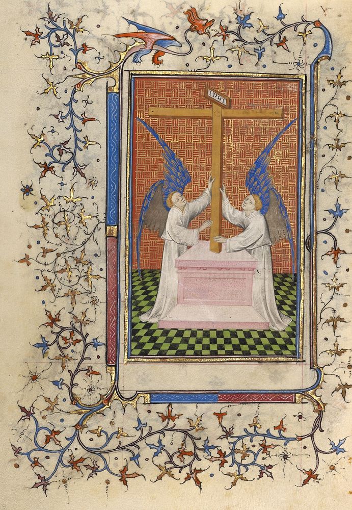 Two Angels Displaying the Cross