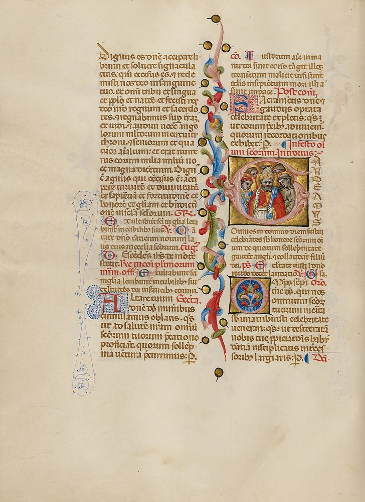 Initial G: All Saints by Master of the Brussels Initials