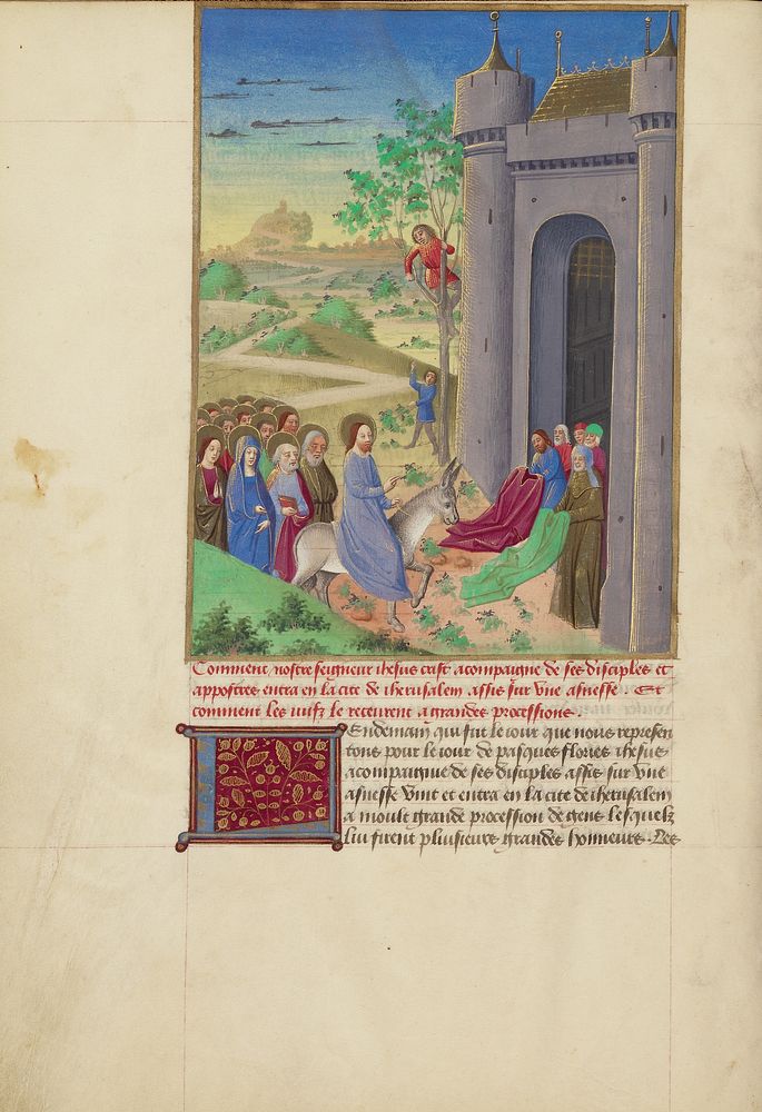 The Entry into Jerusalem by Master of Guillaume Lambert