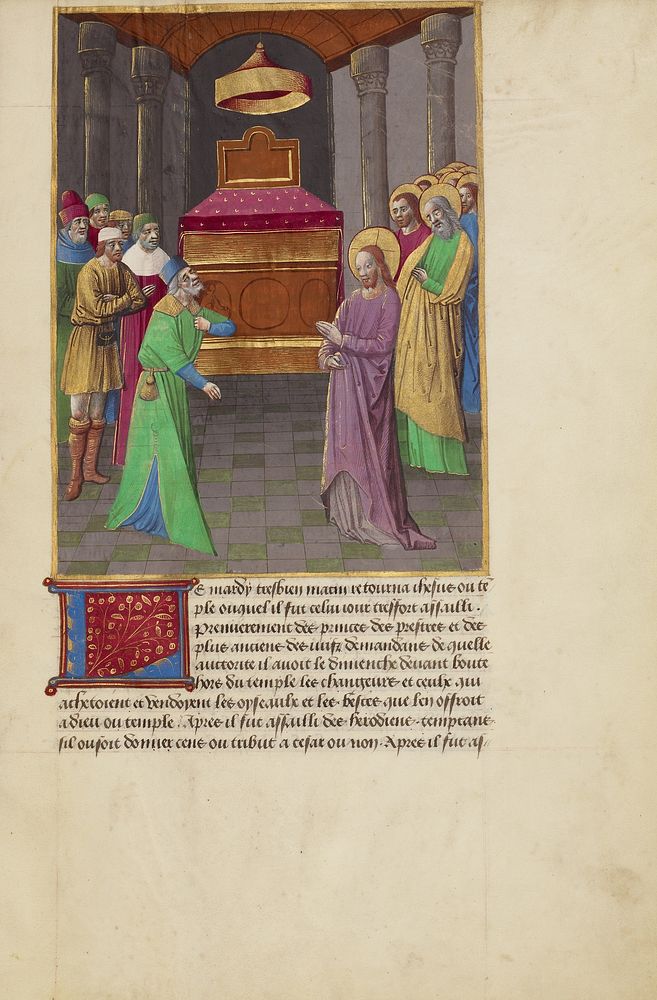 Christ Disputing with the Pharisees and Sadducees in the Temple by Master of Guillaume Lambert