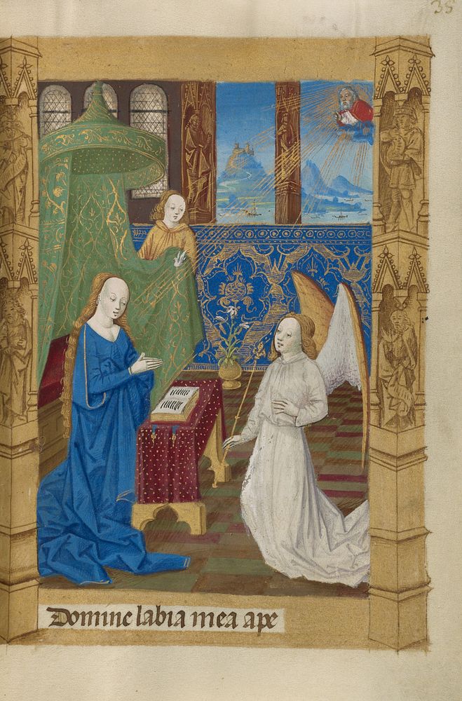 The Annunciation by Master of Guillaume Lambert