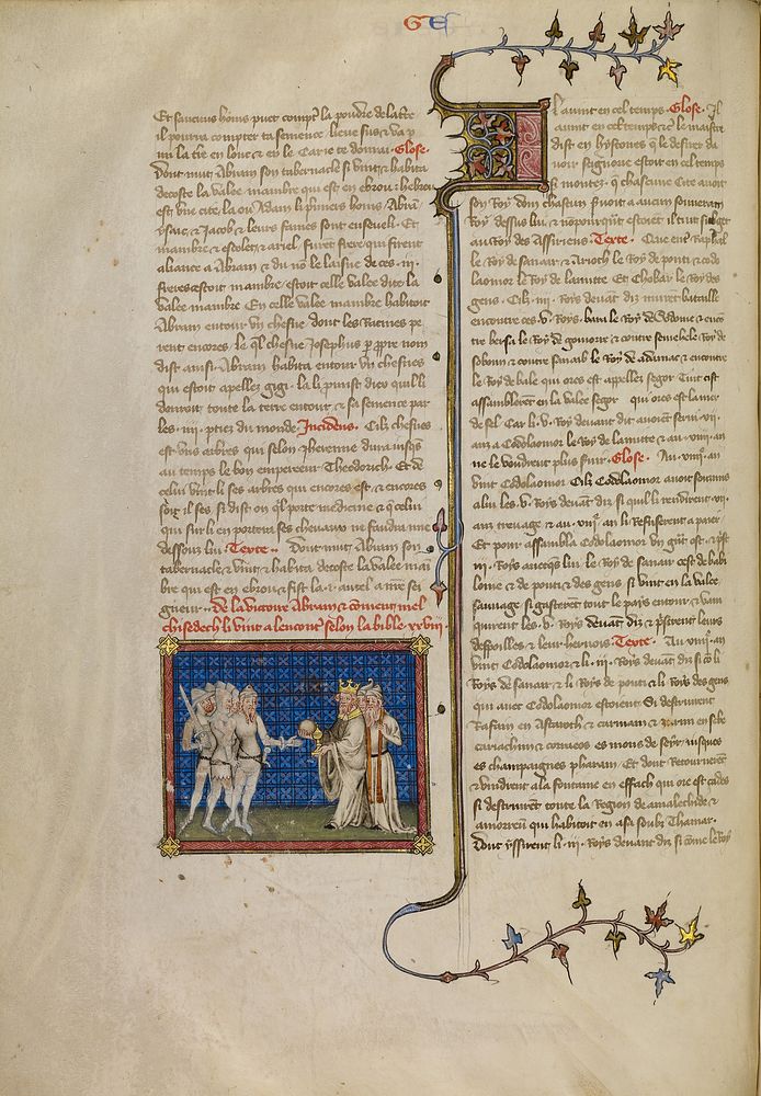 Abraham and Melchizedek by Master of Jean de Mandeville