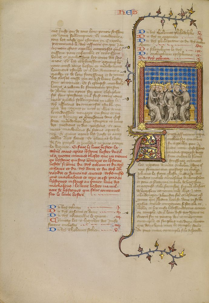 Kings from the Books of Esther and Maccabees by Master of Jean de Mandeville