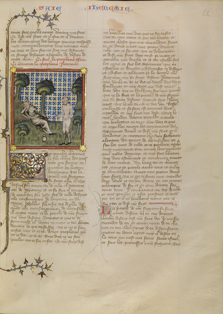 Jeremiah's Vision of a Young Man by Master of Jean de Mandeville