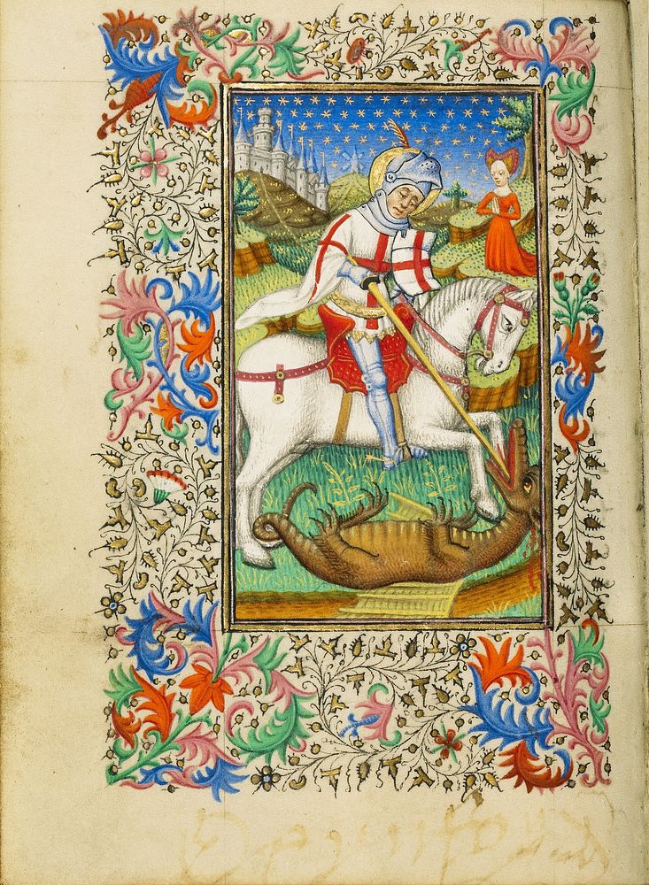 Saint George and the Dragon by Master of Sir John Fastolf