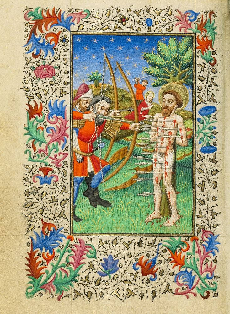 The Martyrdom of Saint Sebastian by Master of Sir John Fastolf