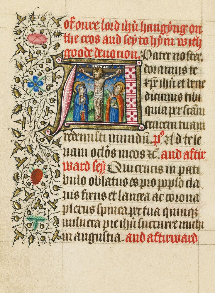 Initial A: The Crucifixion by Master of Sir John Fastolf