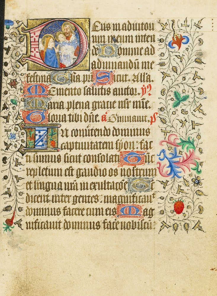 Initial D: The Presentation in the Temple by Master of Sir John Fastolf