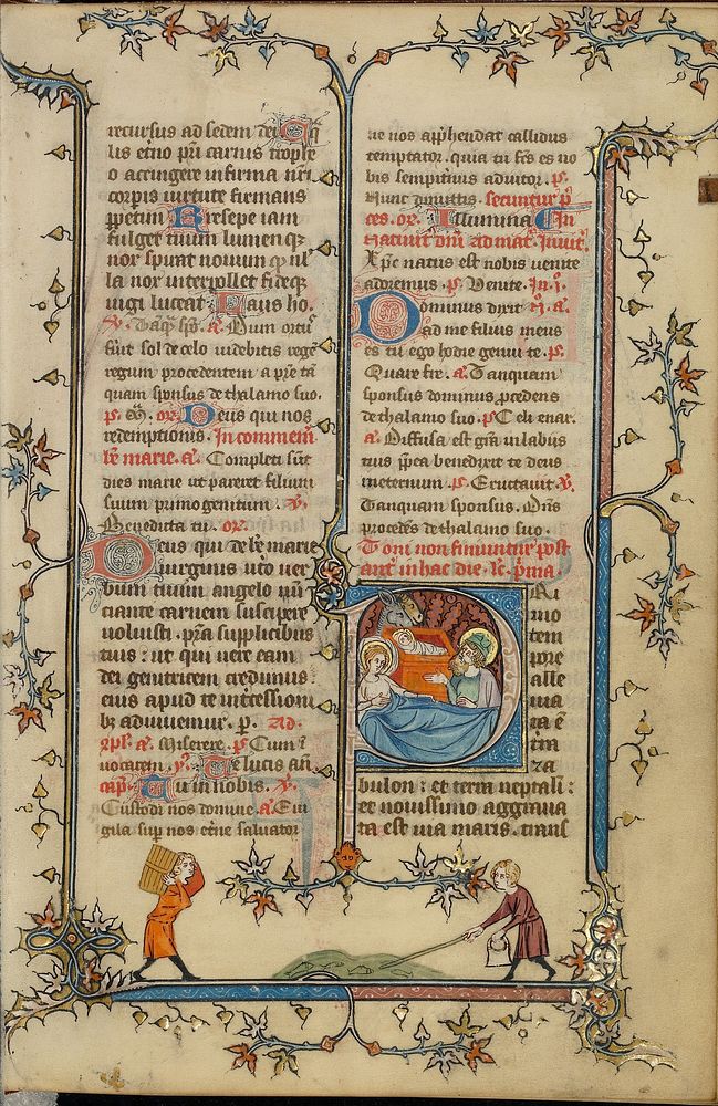 Initial P: The Nativity