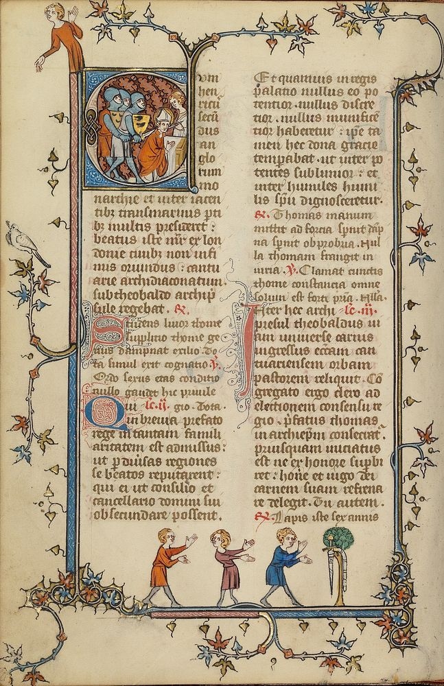 Initial C: The Martyrdom of Saint Thomas Becket