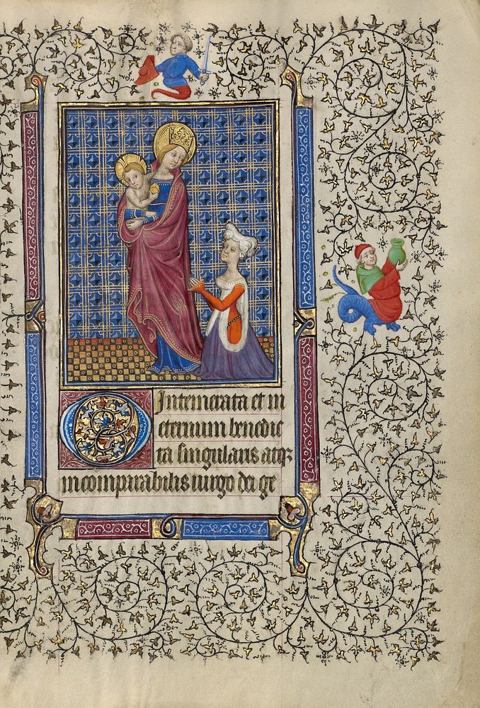 The Virgin and Child and a Woman in Prayer by Egerton Master