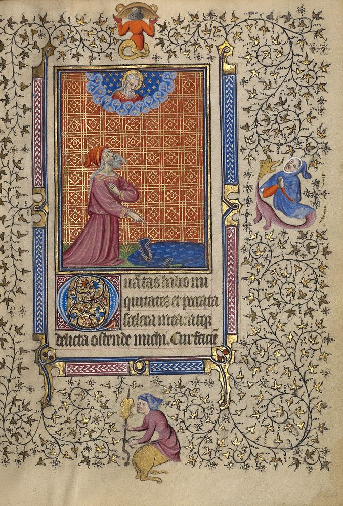 Job Pointing to a Cloak on the Ground by Egerton Master