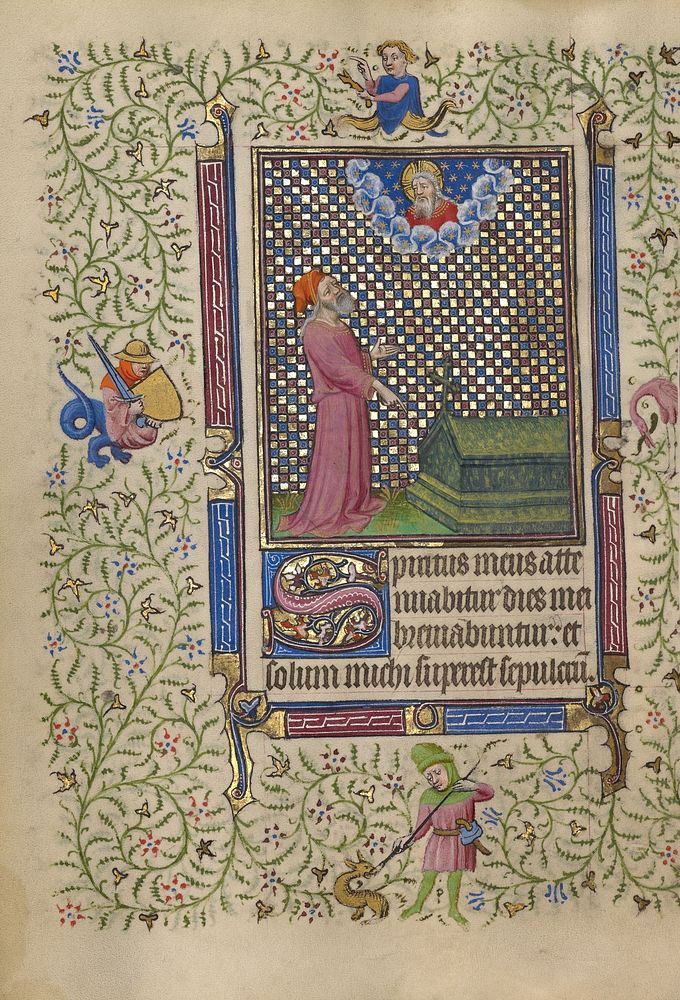 Job Pointing to a Grave by Egerton Master