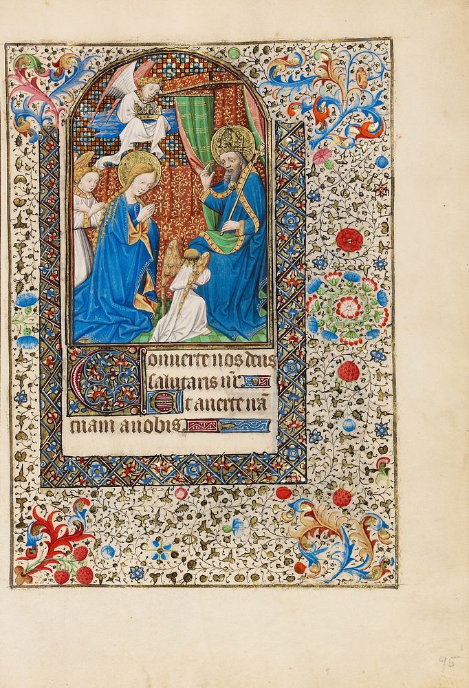 The Coronation of the Virgin by Bedford Master