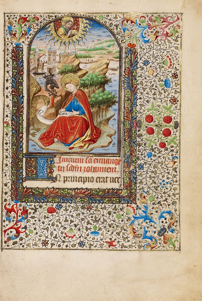 Saint John on the Island of Patmos by Bedford Master