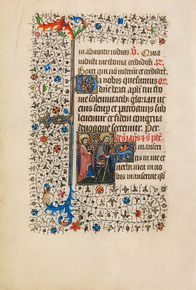 Saint James as a Pilgrim and Saint Philip with an Ax by Bedford Master