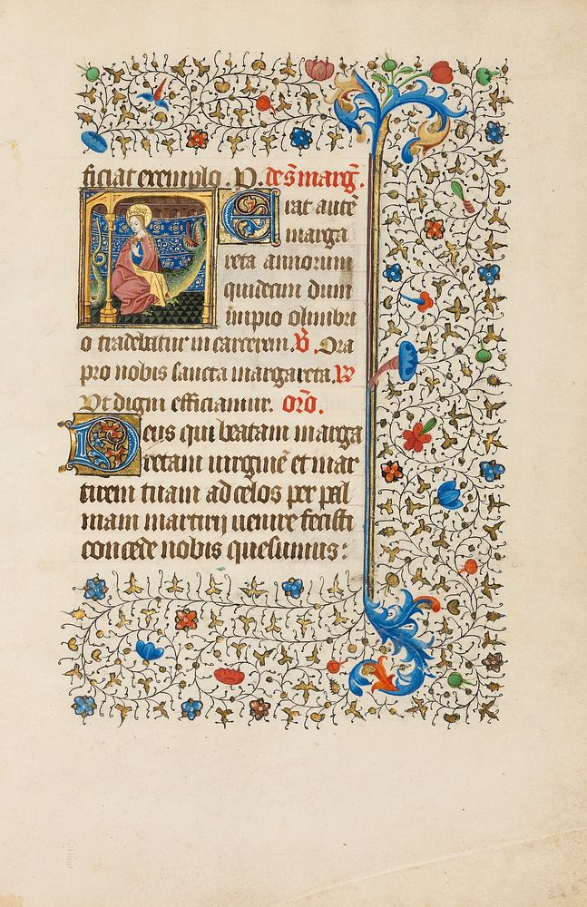 Saint Margaret and a Dragon by Bedford Master