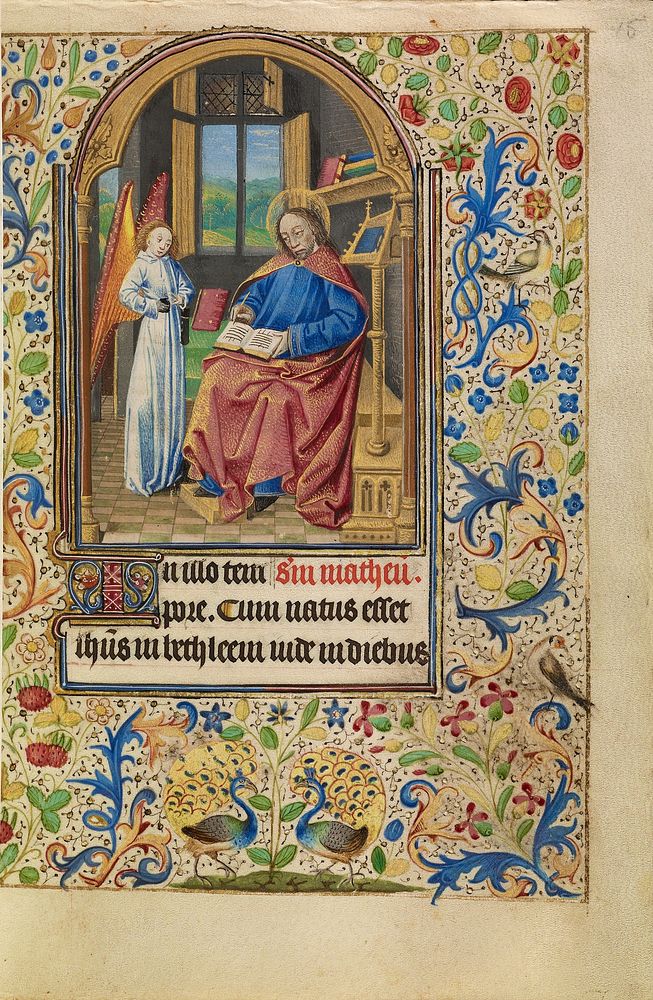 Saint Matthew by Master of Jacques of Luxembourg