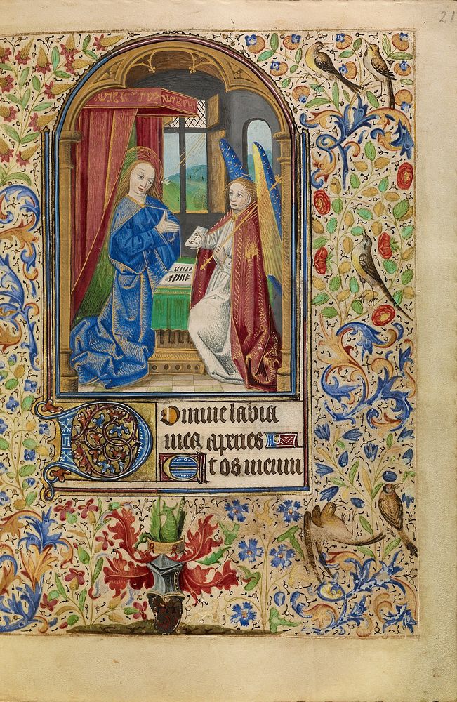 The Annunciation by Master of Jacques of Luxembourg