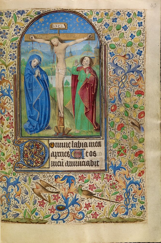 The Crucifixion by Master of Jacques of Luxembourg