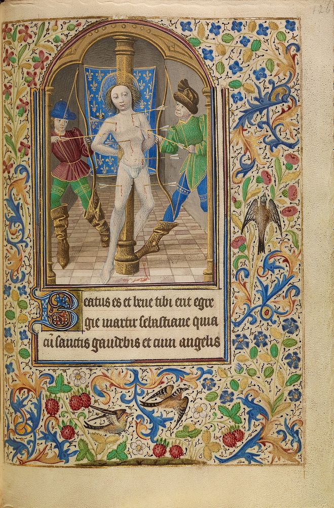 The Martyrdom of Saint Sebastian by Master of Jacques of Luxembourg