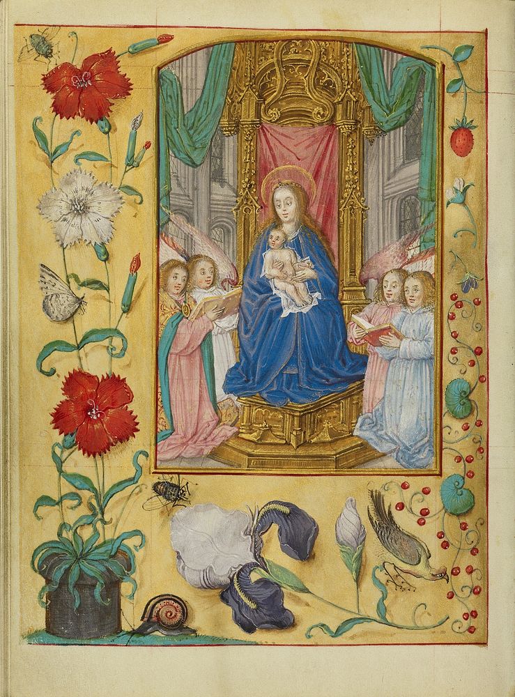 The Virgin and Child Enthroned by Gerard Horenbout