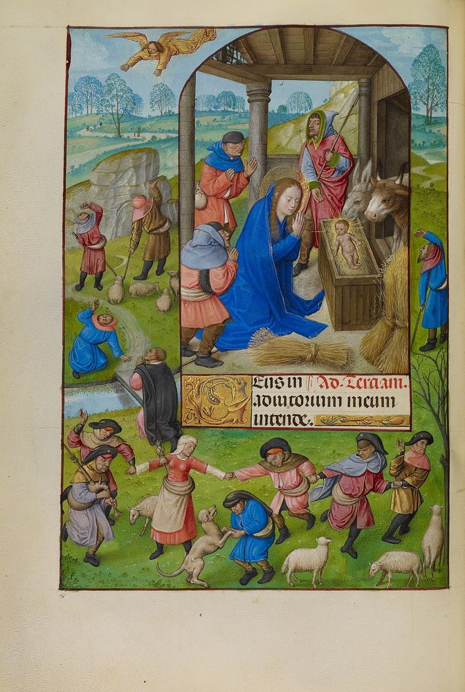 The Adoration of the Shepherds by Master of the Prayer Books of around 1500