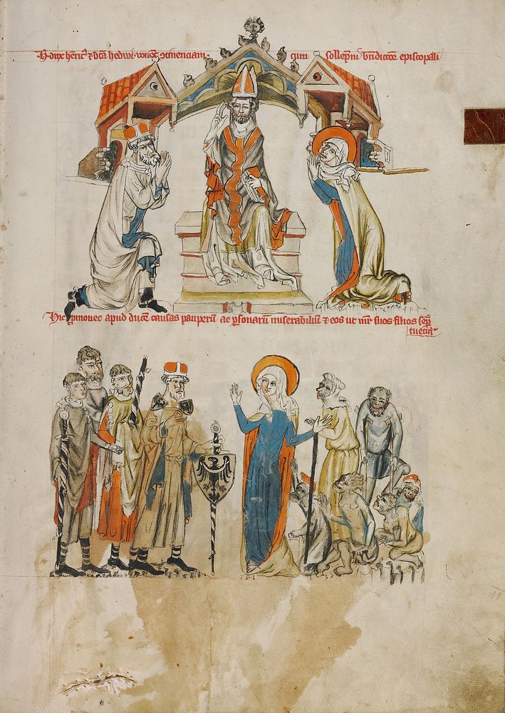 The Pledge of Chastity; Saint Hedwig Assisting the Poor and Sick