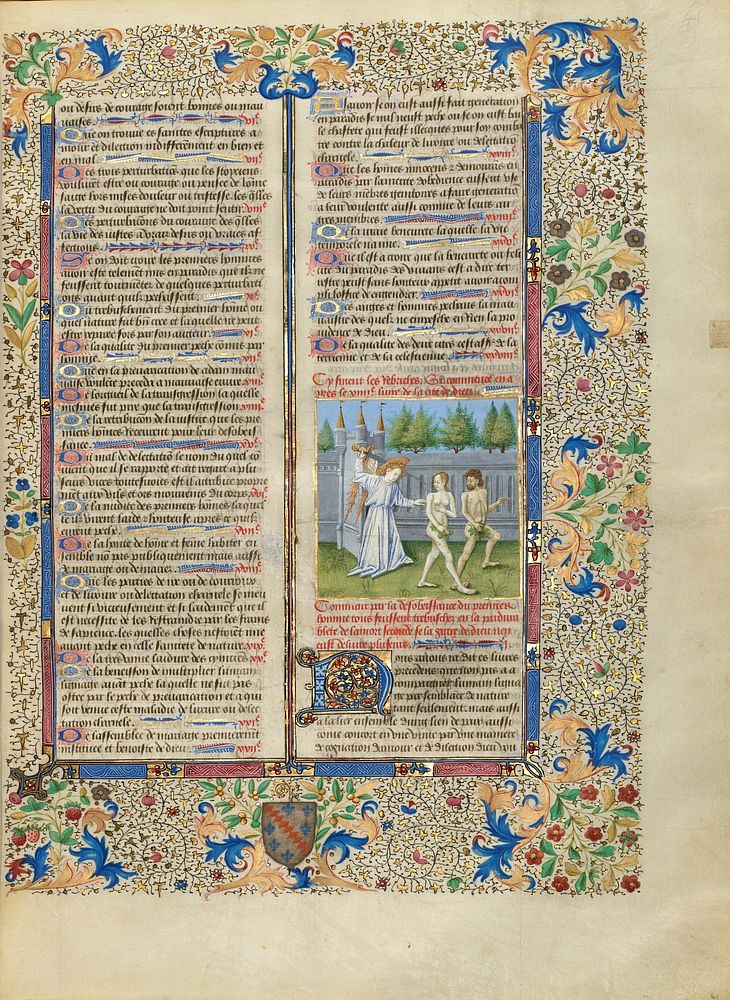 The Expulsion from Paradise by Master of the Oxford Hours