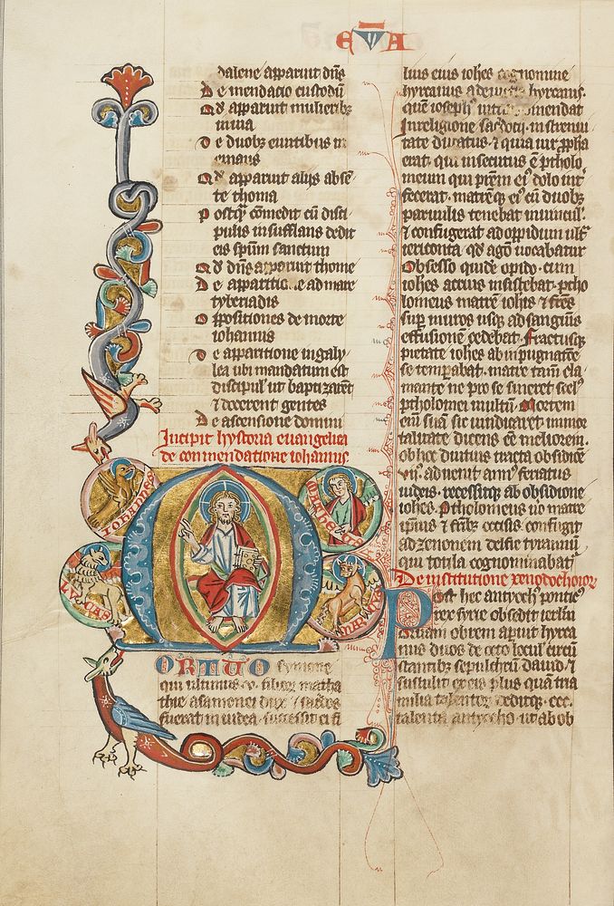 Initial M: Christ in Majesty