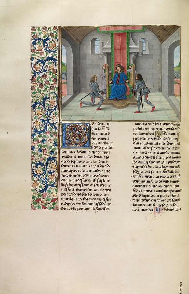 John of Gaunt Inviting Guests to his Daughter's Marriage to the King of Portugal by Master of the Getty Froissart