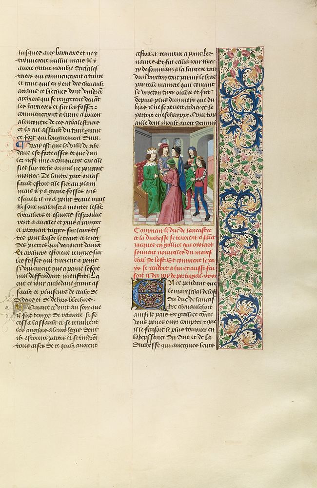 John of Gaunt and the King of Portugal in Santiago by Master of the Copenhagen Caesar