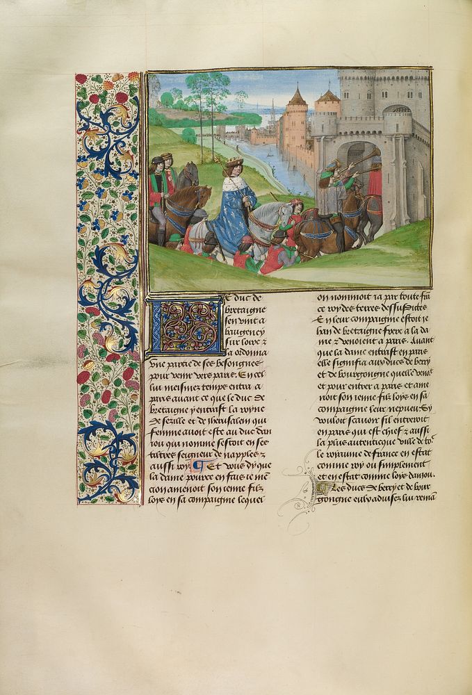 Louis of Anjou Entering Paris by Master of the Getty Froissart