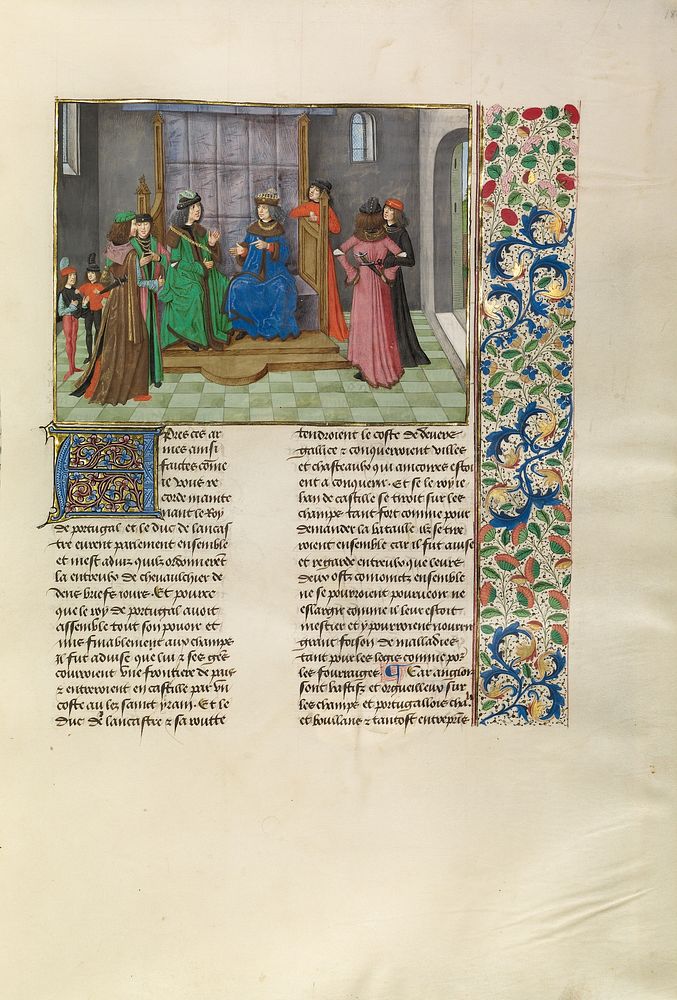 The King of Portugal and John of Gaunt Consulting by Master of the Getty Froissart