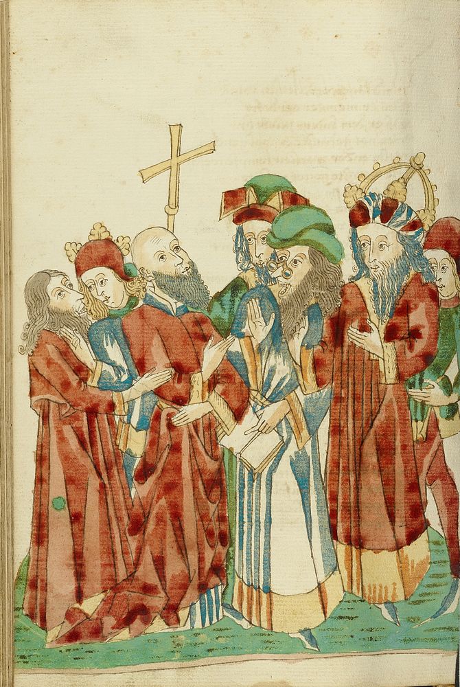 King Avenir and Josaphat amid the Pagan Scholars by Hans Schilling and Diebold Lauber