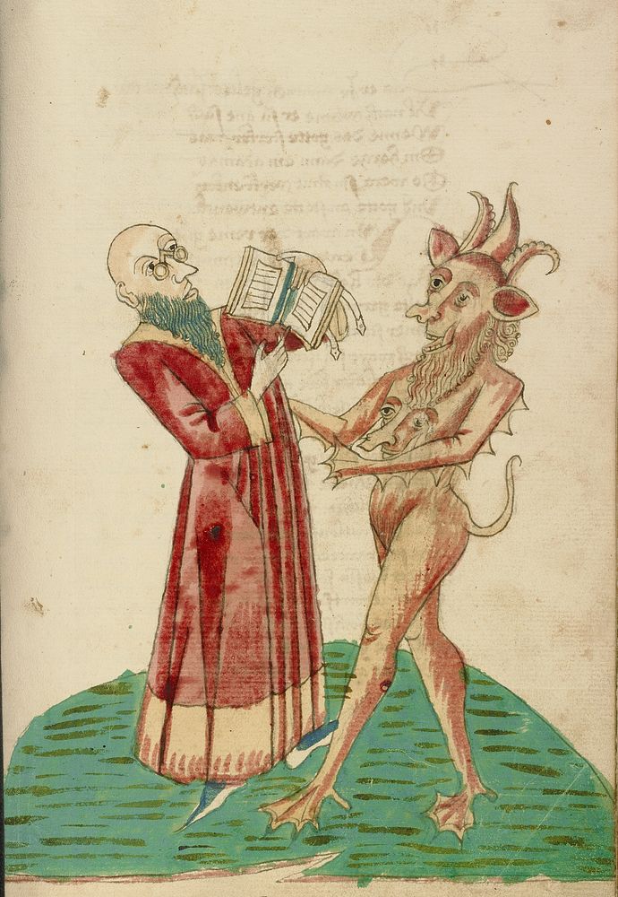 Theodas with the Book of Magic and the Devil by Hans Schilling and Diebold Lauber