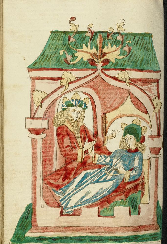 King Avenir Visits Josaphat on his Sickbed by Hans Schilling and Diebold Lauber