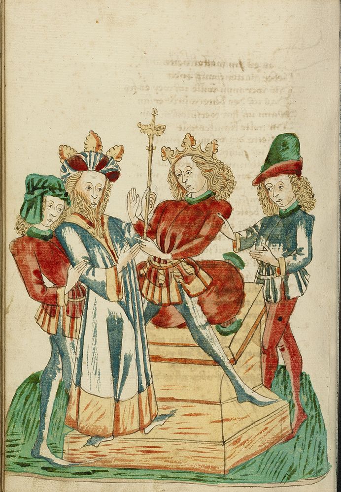 King Avenir Divides his Kingdom with Josaphat by Hans Schilling and Diebold Lauber