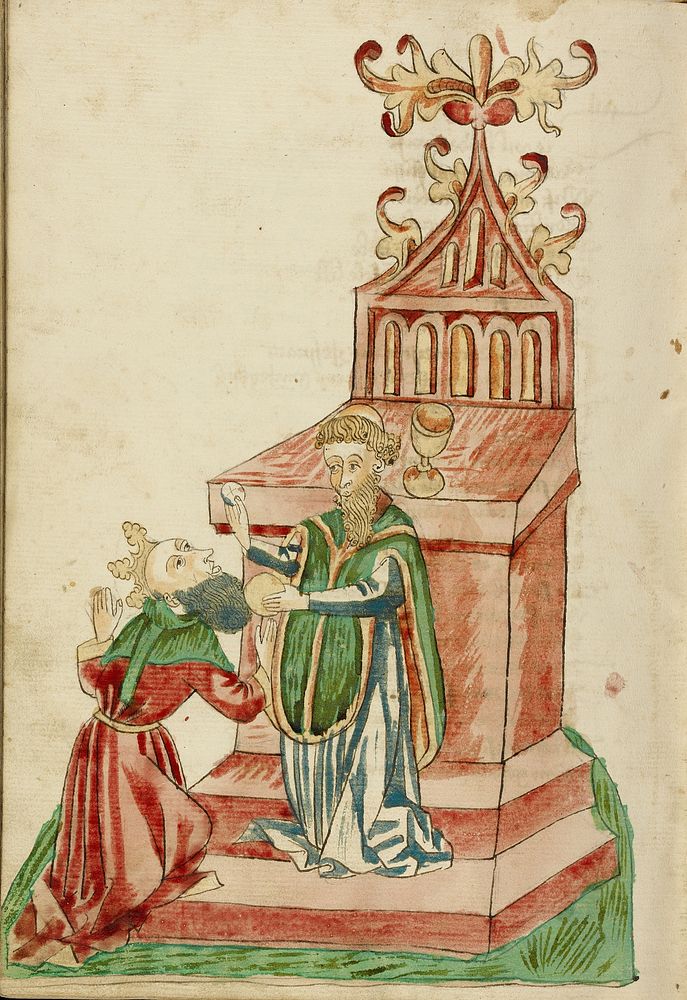 Josaphat receives Communion from Barlaam by Hans Schilling and Diebold Lauber