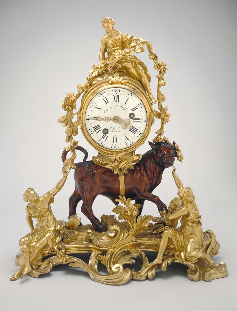 Mantel Clock (Pendule) by Robert Osmond, Étienne Le Noir II and Pierre Étienne Le Noir