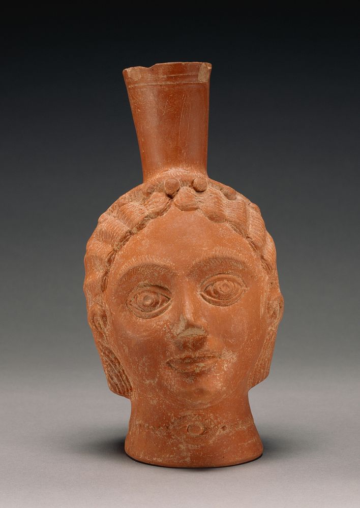 Red-Slip Head Vase