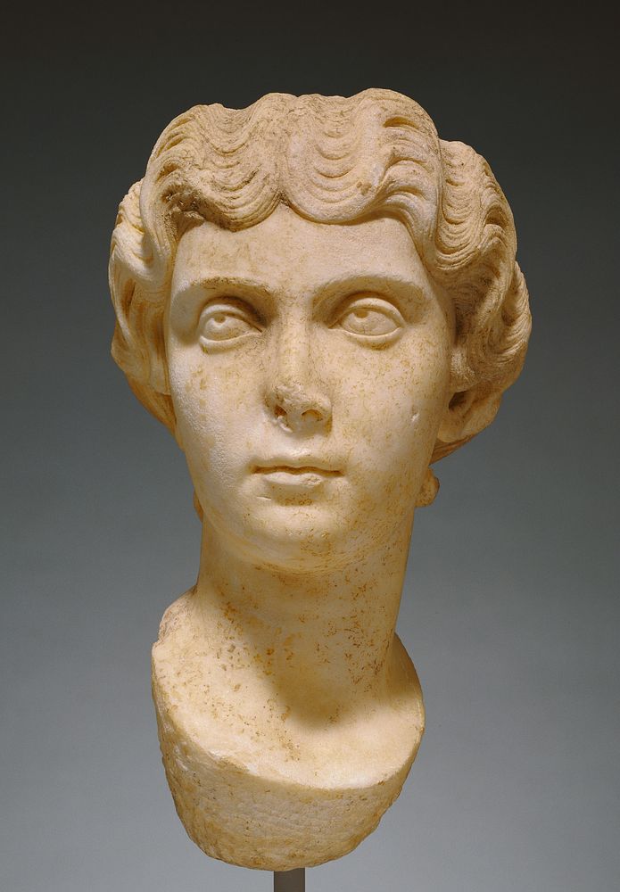 Head of an Antonine Woman (Close to Faustina Minor)