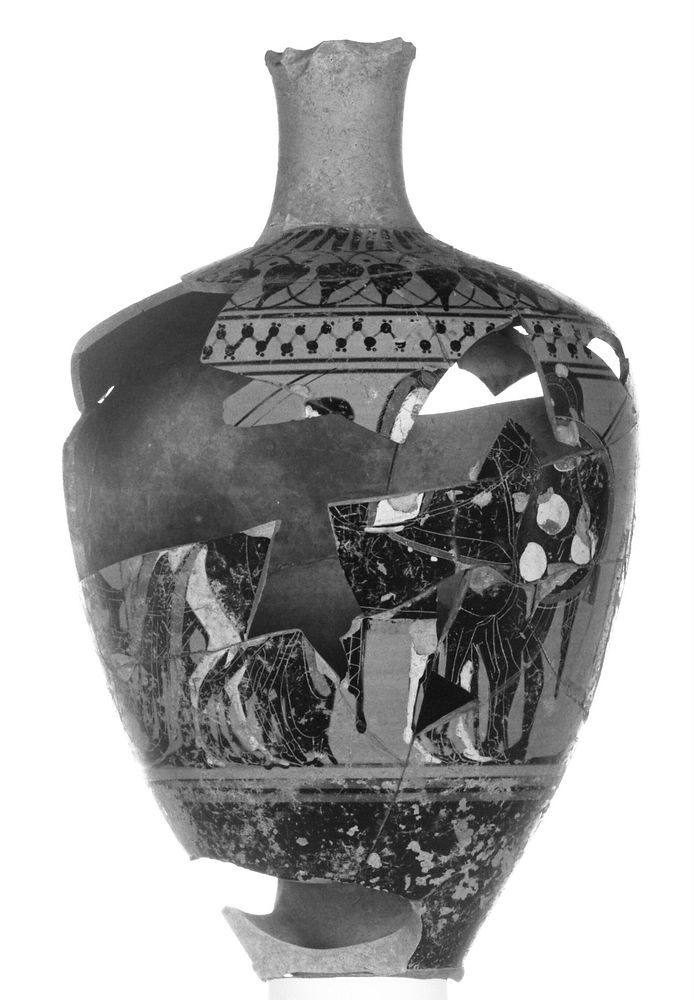 Attic Black-Figure Lekythos by Class of Athens 581