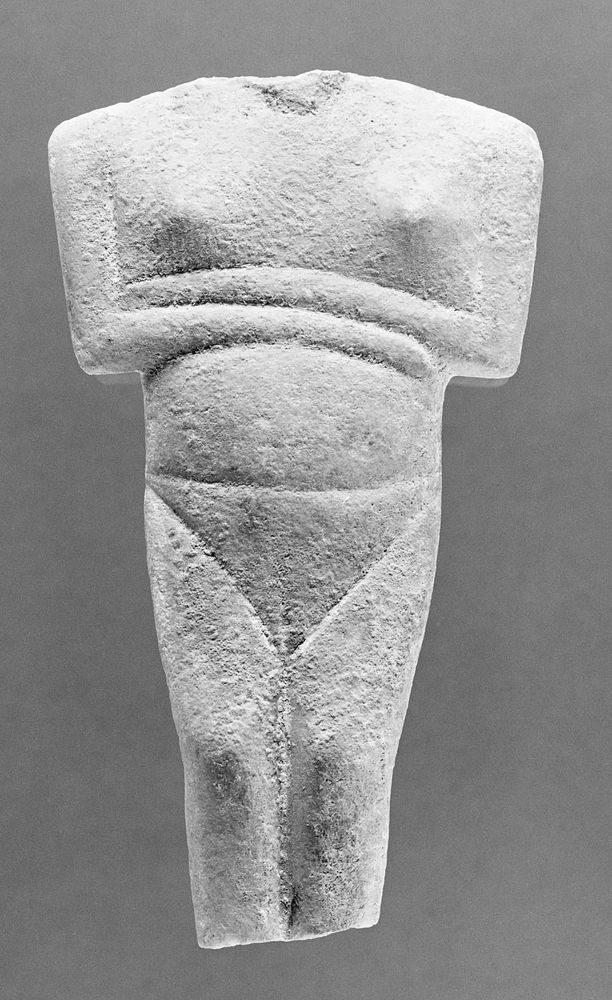Torso Fragment from a Female Figure (Late Spedos/Dokathismata Type) by Schuster Master