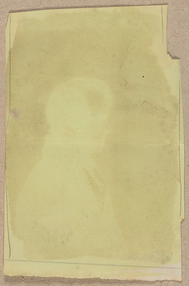 [Male Profile]. by William Henry Fox Talbot