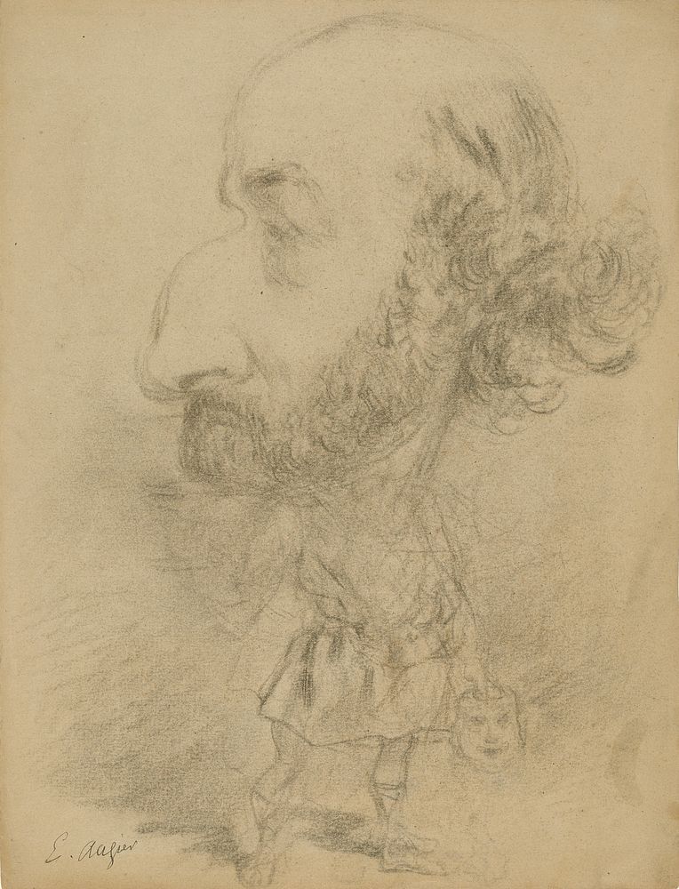 Portrait of Émile Augier by Nadar Gaspard Félix Tournachon