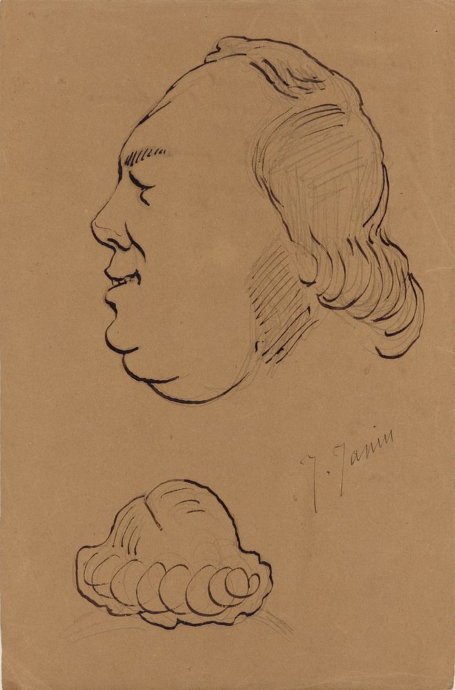 Caricature of Jules Janin by Nadar Gaspard Félix Tournachon