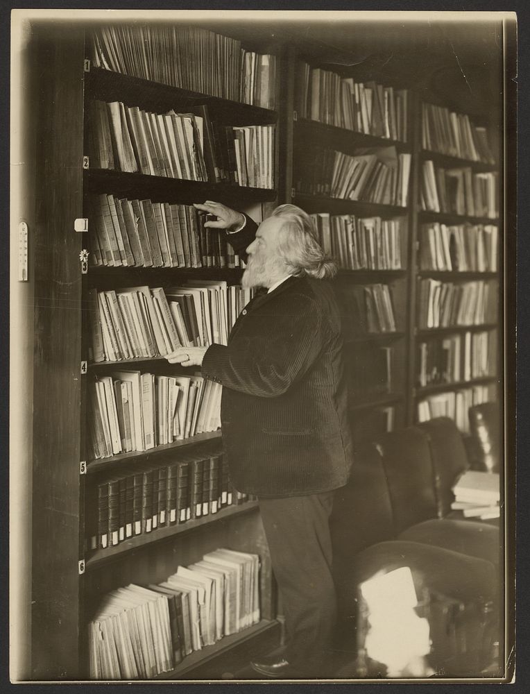 Nicholas Kataev, St. Petersburg University Professor in his Library by Iakob Vladimirovich Shteinberg