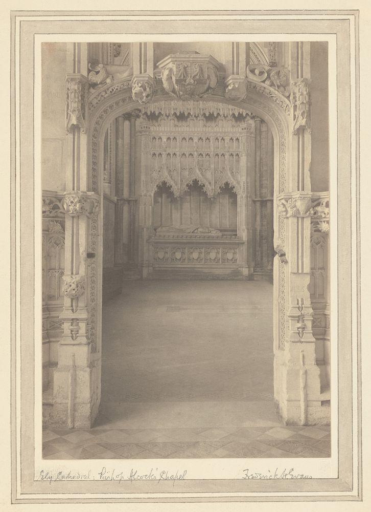 Ely Cathedral: Bishop Alcock's Chapel by Frederick H Evans